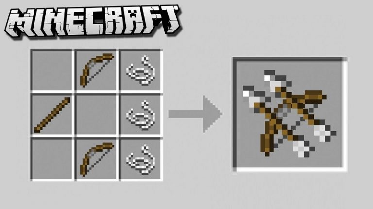 How To Craft A Bow And Arrow In Minecraft