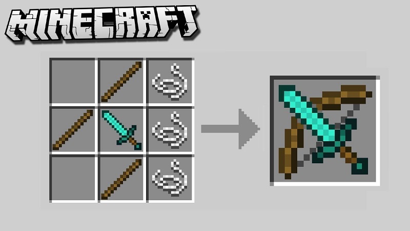 How to make a bow in Minecraft