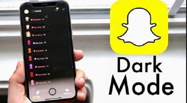 How to get dark mode on snapchat without app appearance