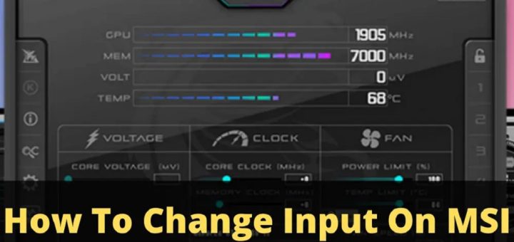 How to Change Input on MSI Monitor