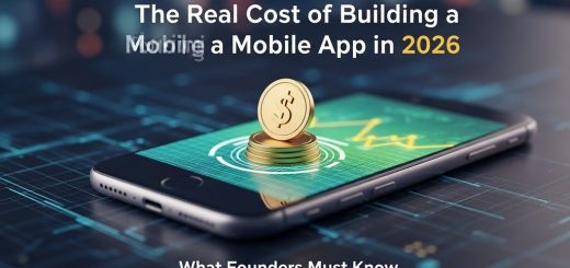 Detailed breakdown chart showing mobile app development cost distribution across design, development, testing, and maintenance phases in 2026